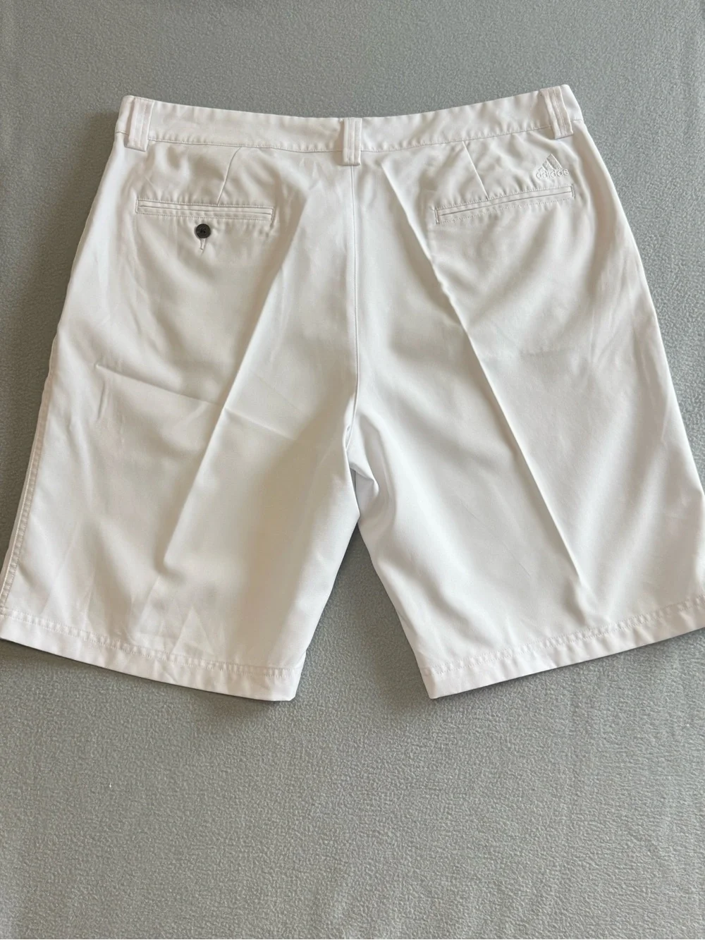 adidas Men’s White Flat Front Golf Shorts